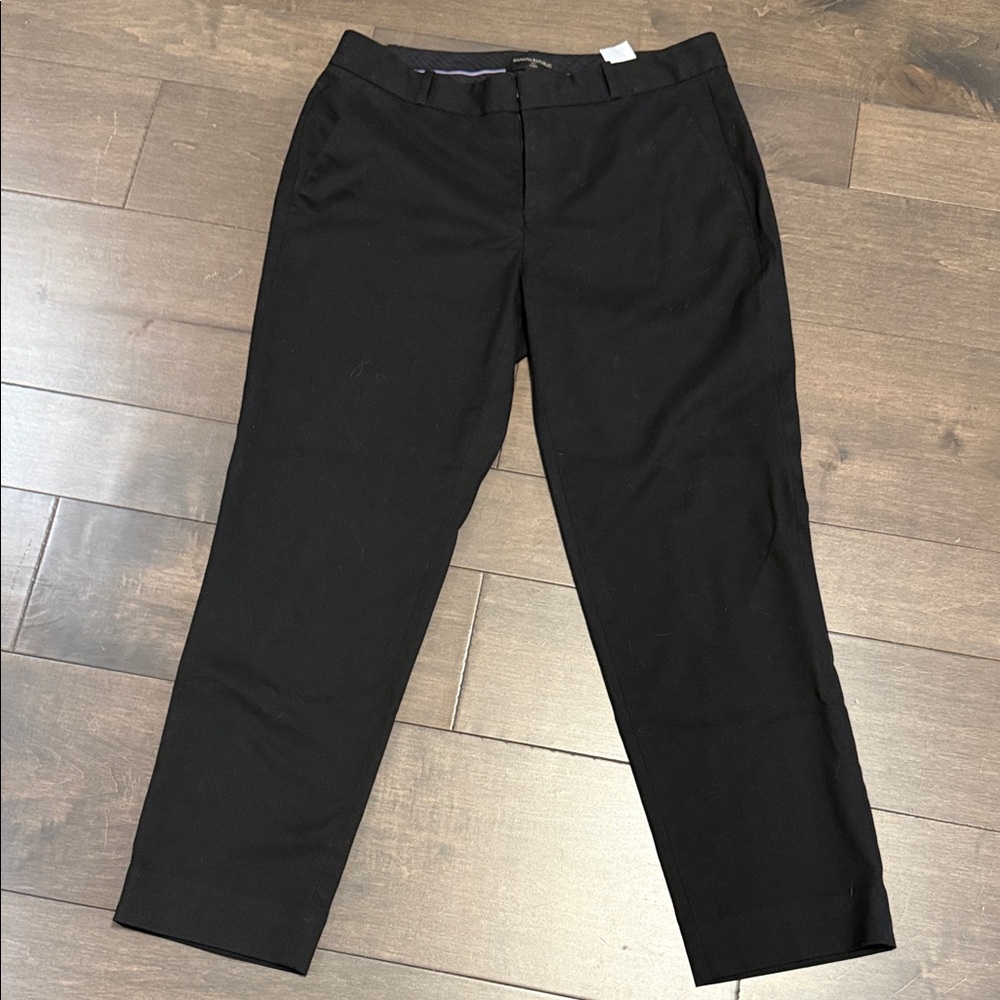 Banana Republic Black Men's Dress Pants - Slim Tailored